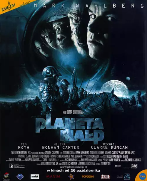 plakat filmu Planeta małp