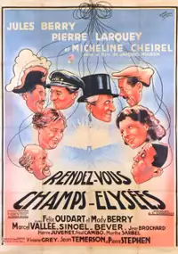 Plakat filmu Rendez-vous aux Champs-Élysées