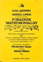 plakat filmu Poradnik matrymonialny