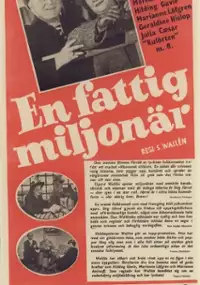 Plakat filmu En fattig miljonär