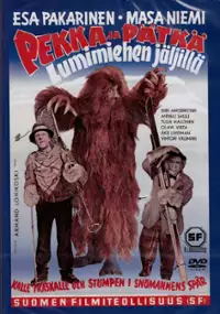 Plakat filmu Pekka ja P&auml;tk&auml; lumimiehen j&auml;ljill&auml;