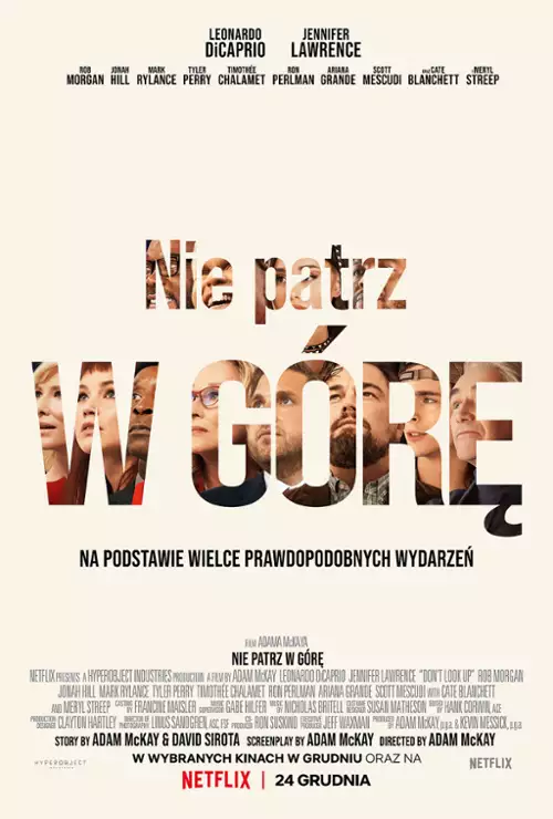 plakat filmu Nie patrz w górę