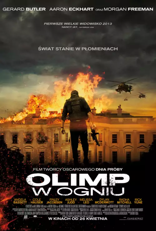 plakat filmu Olimp w ogniu