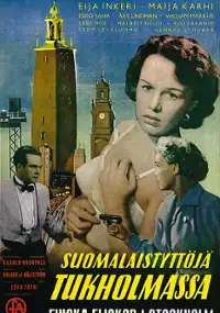 Plakat filmu Suomalaistyttöjä Tukholmassa