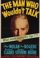 plakat filmu The Man Who Wouldn't Talk