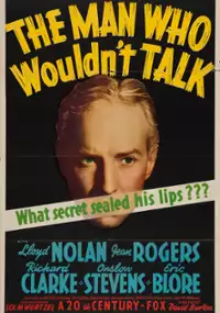 Plakat filmu The Man Who Wouldn't Talk
