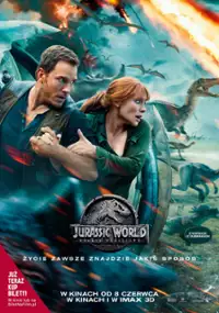 Plakat filmu Jurassic World: Upadłe kr&oacute;lestwo