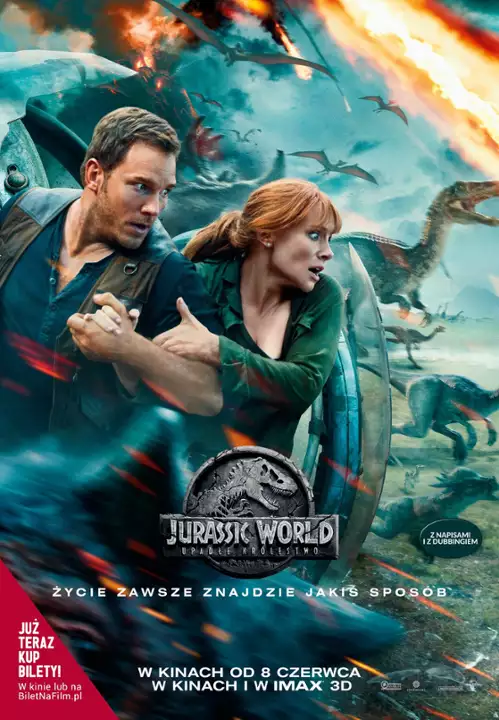 plakat filmu Jurassic World: Upadłe królestwo