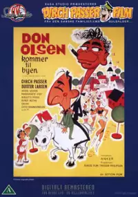 Plakat filmu Don Olsen kommer til byen