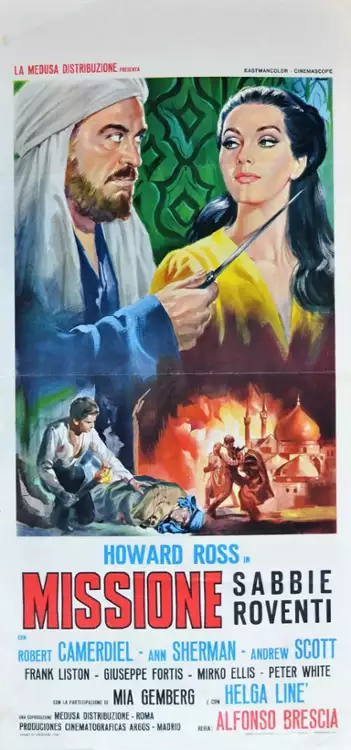 plakat filmu Gorące piaski