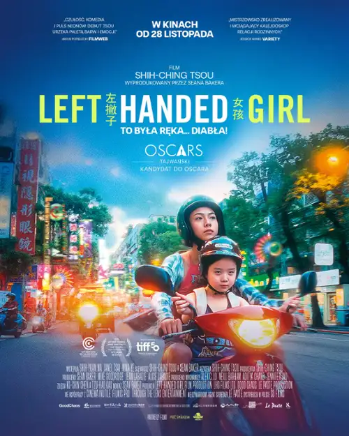 plakat filmu Left-Handed Girl. To była ręka… diabła!