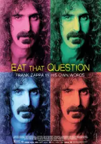 Plakat filmu Udław się tym pytaniem. Frank Zappa własnymi słowami