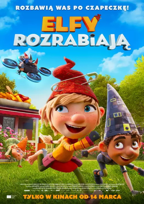 plakat filmu Elfy rozrabiają