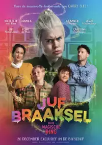 Plakat filmu Juf Braaksel en de magische ring