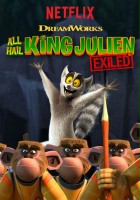 plakat filmu Niech żyje Król Julian: Na wygnaniu