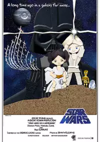 Plakat filmu Star Wars in A Notebook