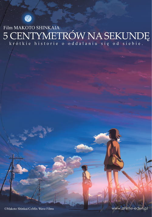 plakat filmu 5 centymetr&oacute;w na sekundę