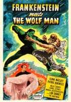 plakat filmu Frankenstein spotyka Człowieka Wilka