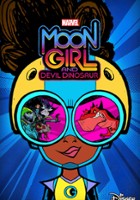 plakat serialu Moon Girl i Diabelski Dinozaur