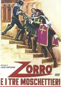Plakat filmu Zorro i trzej muszkieterowie