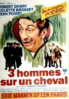 plakat filmu Trois hommes sur un cheval