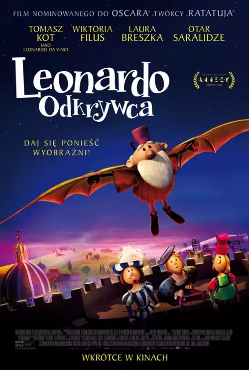 plakat filmu Leonardo. Odkrywca