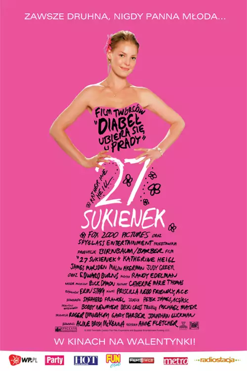 plakat filmu 27 sukienek