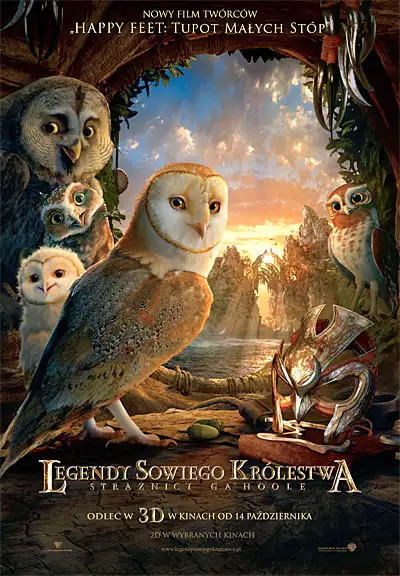 plakat filmu Legendy sowiego królestwa: Strażnicy Ga'Hoole