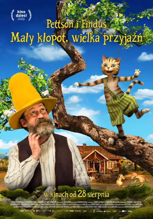 plakat filmu Pettson i Findus – mały kłopot, wielka przyjaźń