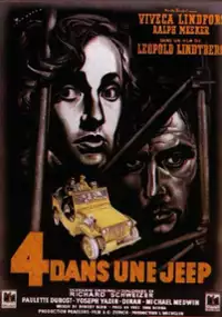 Plakat filmu Czterech w jeepie