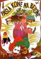 plakat filmu Pasła konie na betonie