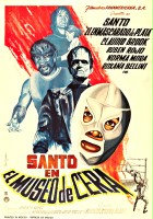 plakat filmu Santo w muzeum figur woskowych