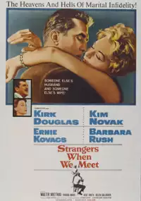 Plakat filmu Obcy, gdy się spotykają