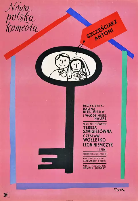 plakat filmu Szczęściarz Antoni