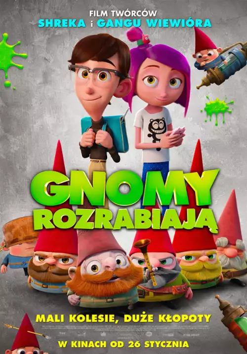 plakat filmu Gnomy rozrabiają