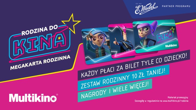 Rodzinne seanse w Multikinie z kartą Rodzina do Kina