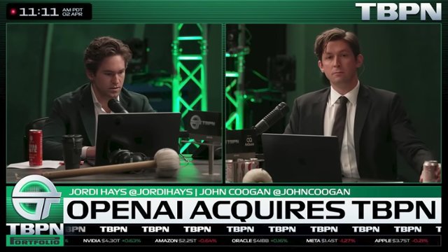 OpenAI inwestuje w media. Przejmuje internetowy program TBPN 