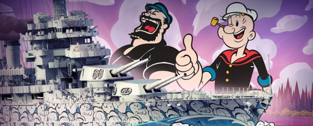 Popeye na pokładzie "World of Warships" na rzecz ochrony oceanów!
