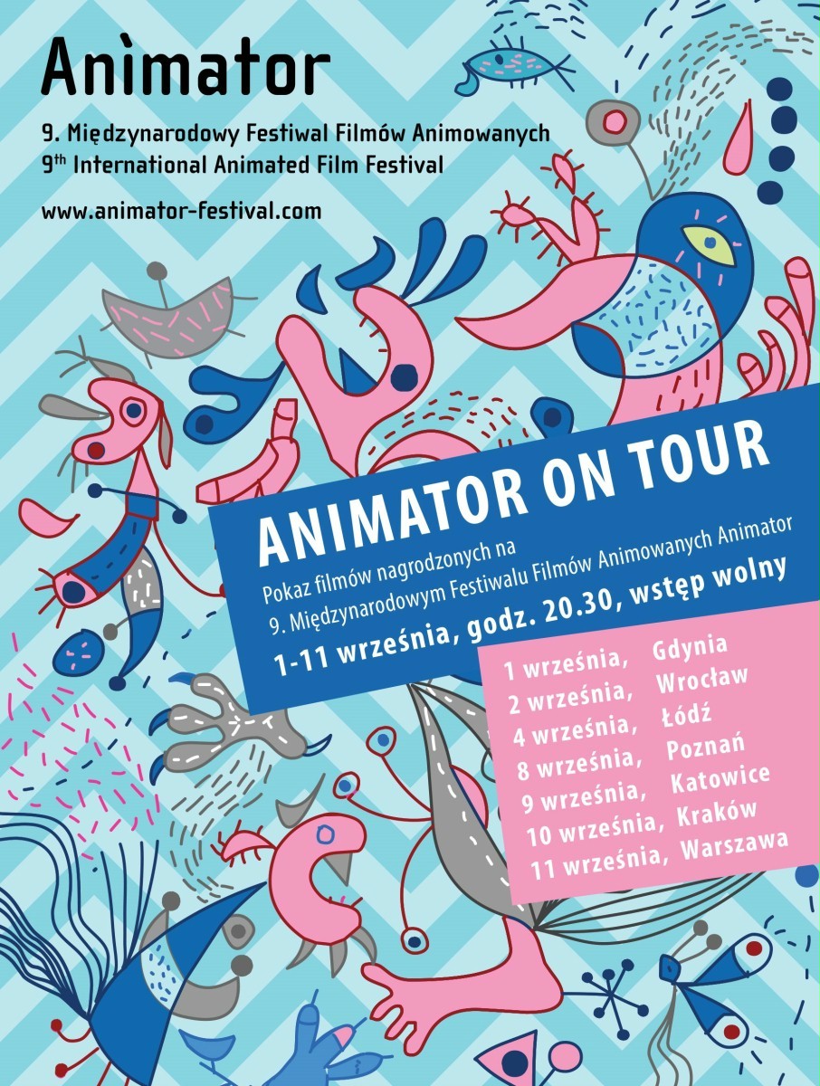 Międzynarodowy Festiwal Film&oacute;w Animowanych Animator rusza w trasę...