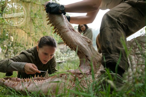FOTO: Portman w paszczy aligatora dla twórcy "Ex Machiny"