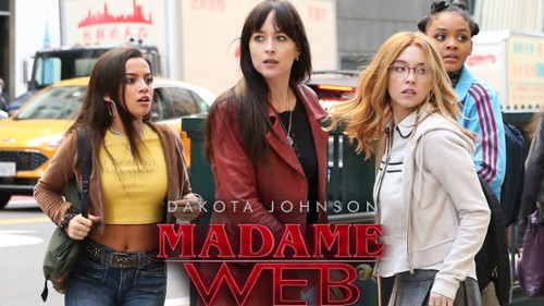 Sydney Sweeney i Dakota Johnson w sieci "Madame Web" na nowym...