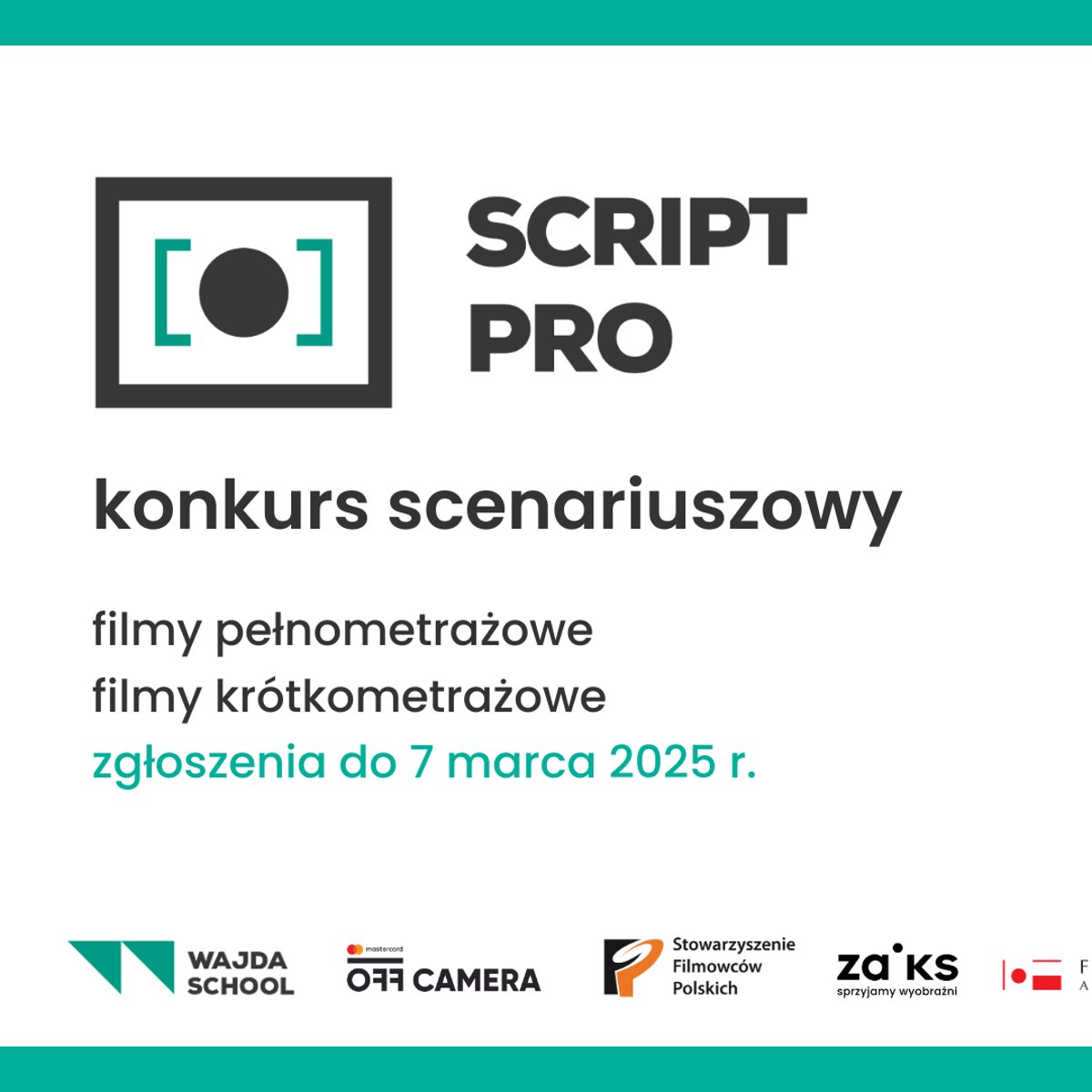 RuszyĹ nabĂłr do konkursu scenariuszowego SCRIPT PRO 2025