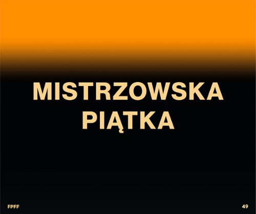 Festiwal w Gdyni: Mistrzowska Piątka