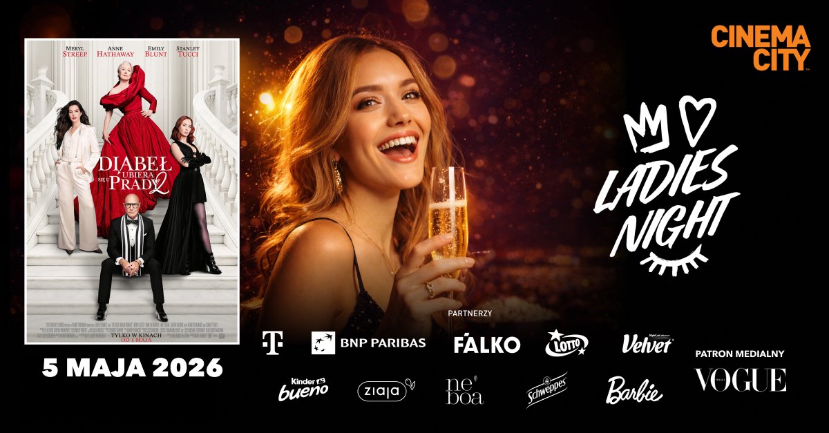 "Diabeł ubiera się u Prady 2" na Ladies Night w Cinema City
