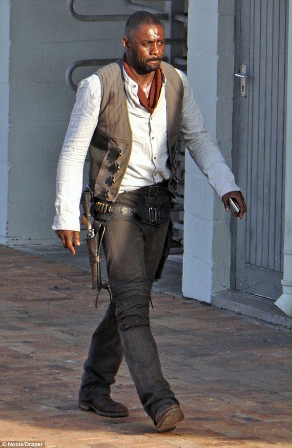Idris Elba na planie "Mrocznej wieży"