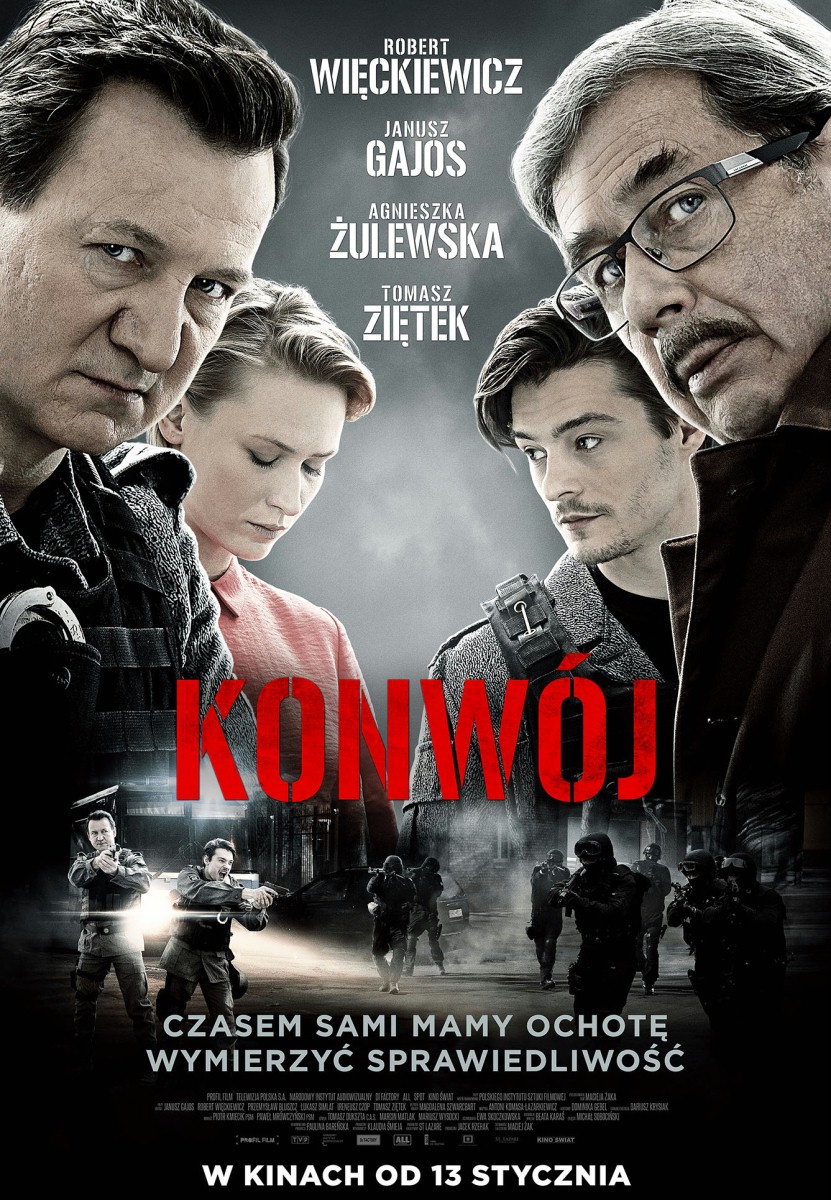 TYLKO U NAS: Więckiewicz kontra Gajos na plakacie "Konwoju"