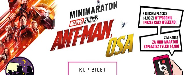 Minimaraton z premierą "Ant-Mana i Osy" 3 sierpnia w Multikinie!
