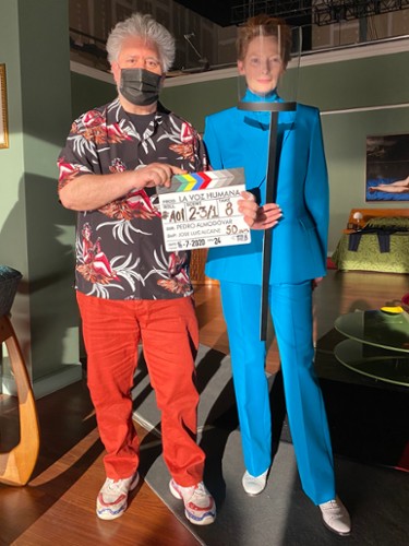 FOTO: Almodóvar i Swinton na planie nowego filmu