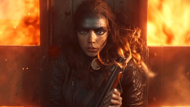 Anya Taylor-Joy x 2 na plakacie filmu "Furiosa: Saga Mad Max"