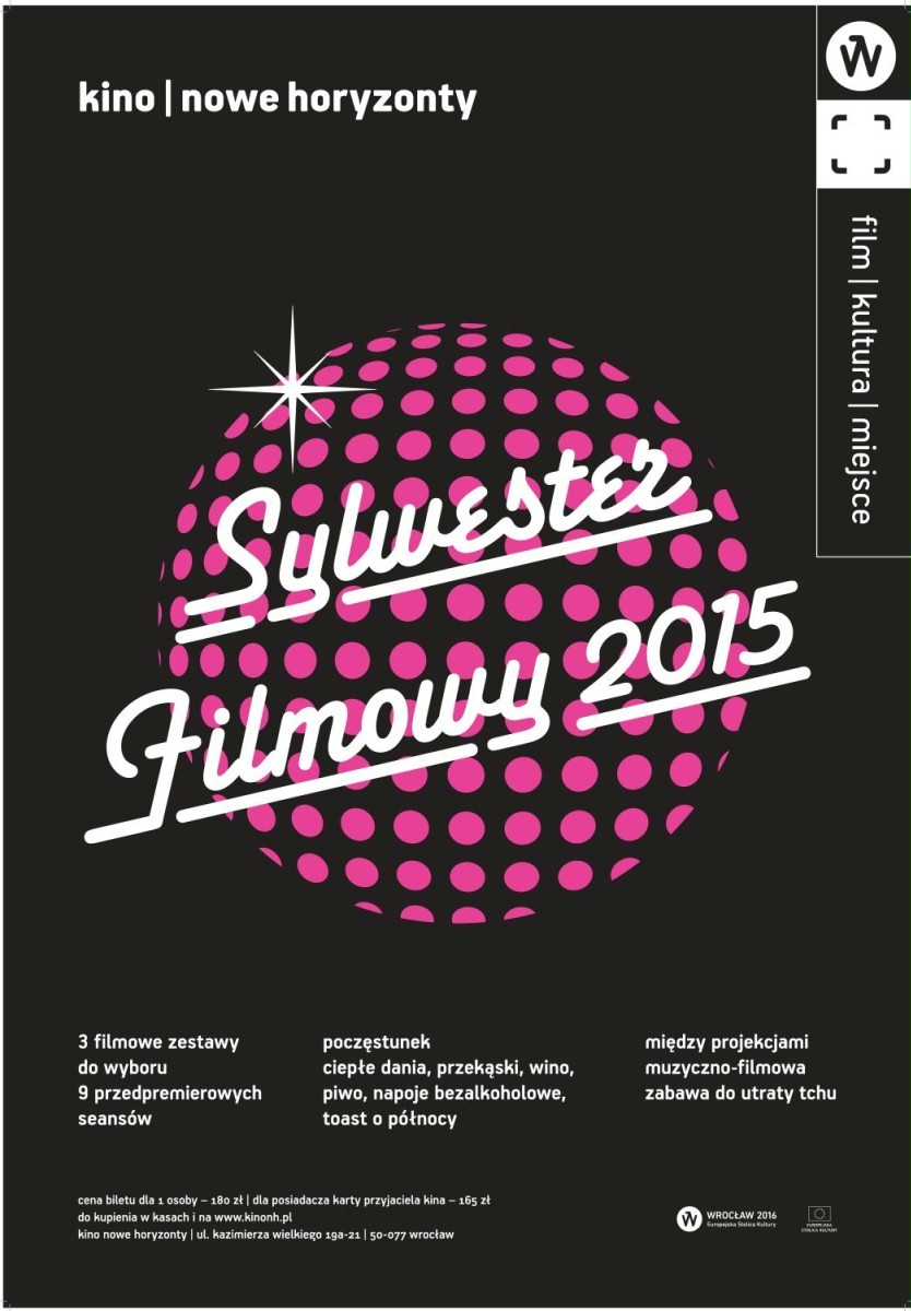 Kino Nowe Horyzonty zaprasza na Filmowy Sylwester 2015